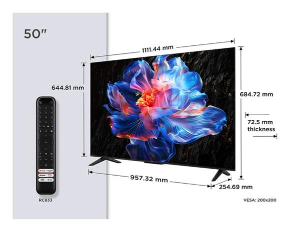 TCL 50P6K (50"), LED-televisio