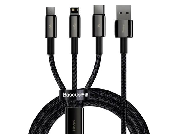 Baseus Tungsten Gold 3-in-1 USB cable_