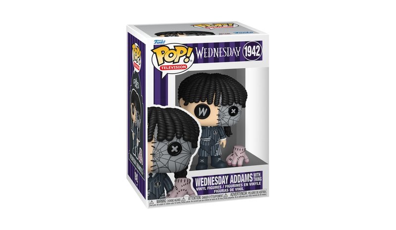 Funko Pop! TV: Wednesday - Patchwork. Wednesday With Thing (9cm) FIGU – kuva 1/1