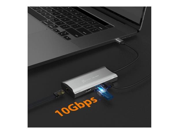 j5create Elite JCD392 USB-C/USB4/Thunderbolt 4 Dock HDMI/GigE