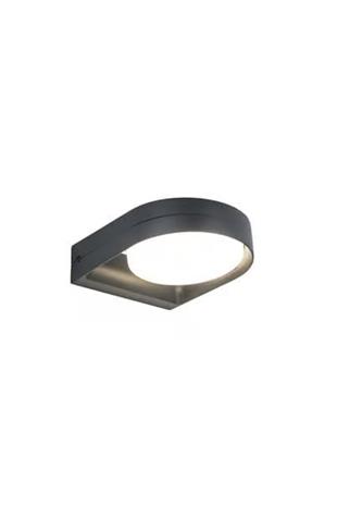 FELE-LED-ulkoseinävalaisin, tummanharmaa, 20 cm, metalli, IP54