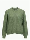 OBJECT Objflora Re Ls Knit Button Cardigan Noos - BRONZE GREEN - XL