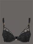 CHANTELLE Muse T-Shirt Push-Up Bra - BLACK - 80 E