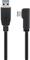 Pro USB-C™ to USB A 3.0 cable 90° black 1m – kuva 6