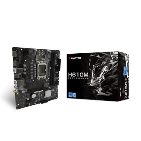 Biostar H610MT-E H610,S1700,mATX,DDR4 -emolevy, musta – kuva 6/8