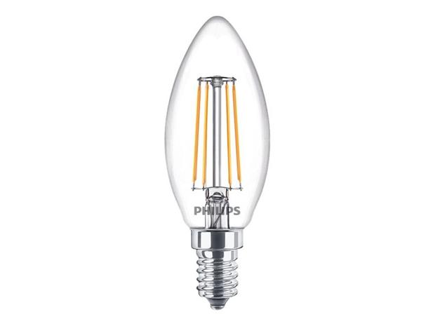 Philips E14 LED-kynttilälamppu 4,3W lämmin valk.