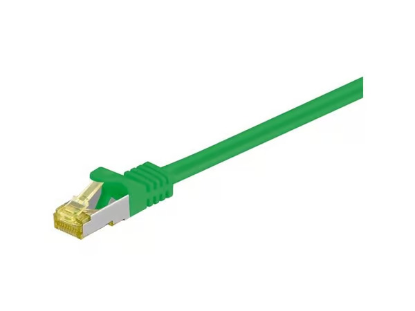 Patchcord Cat 7 S/ftp Pimf 0,25m vihreä, Rj45 Cat 6a – kuva 3/3