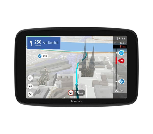 TomTom GO navigaattori Käsikäyttöinen/Kiinteä 17,8 cm (7") Kosketusnäyttö Musta