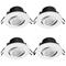 Designlight Cheapy Downlight AlasvaloLED 5 W IP65, 4 kpl, valkoinen – kuva 4