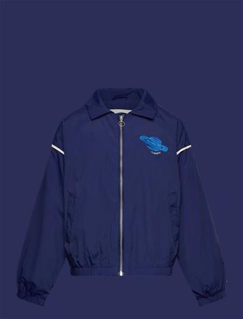 Mini Rodini Planet Emb Nylon Jacket - Navy - 140/146