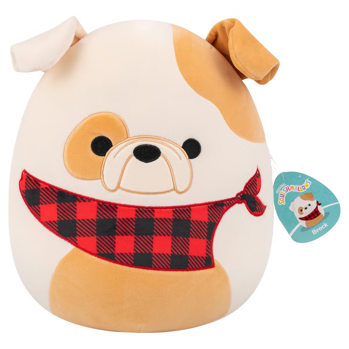 Squishmallows Brock Bulldoggi Pehmolelu, 30 cm