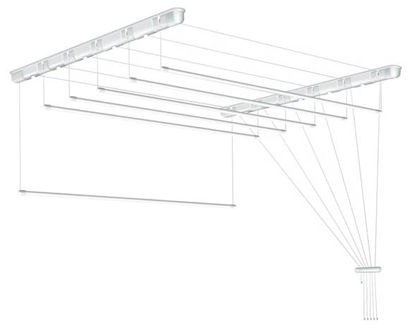Kuivausteline kattoon 6,6 m
