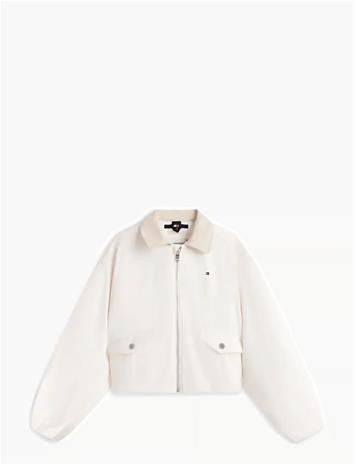 Tommy Hilfiger Cotton Emb Jacket - White - 176