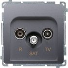 Kontakt-Simon pistorasia BMZAR-SAT1.3/1.01/43