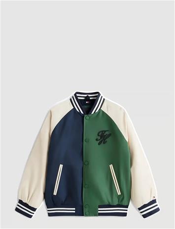 Tommy Hilfiger Th Script Graphic Bomber Jacket - Multi/patterned - 176
