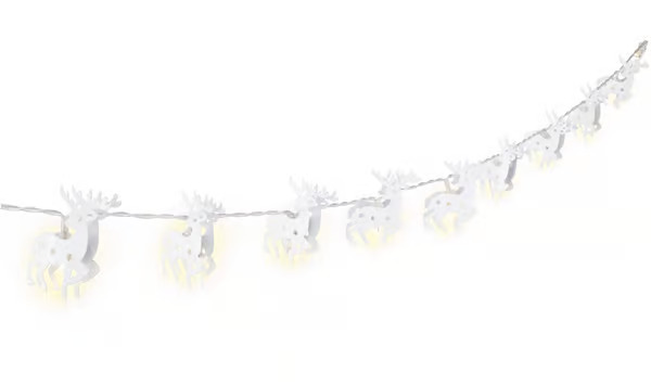 Goobay String Light """"Reindeer"""" 10 LEDillä, valkoinen