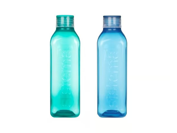 Sistema 1L Square Bottle 2 Pack