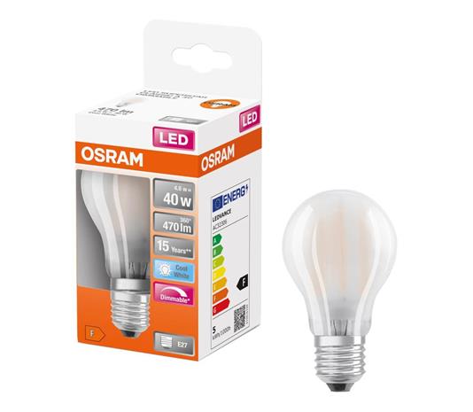 Osram LED standard mat 470lm 4.8W/840 (40W) E27 dæ