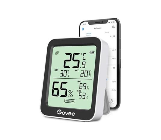 Govee Bluetooth Thermometer Hygrometer with Screen, Valaisimet