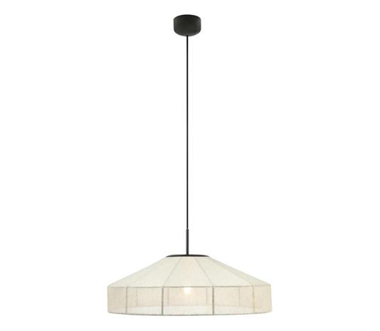 Riippuvalo Alia, beige/musta, Ø 57 cm, kangas/metalli – kuva 3/3