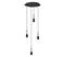 OSRAM riippuvalo Decor Needle Plate, harmaa, teräs, 4-lamppuinen, E27 – kuva 2