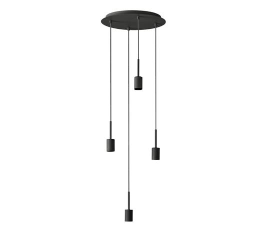 OSRAM riippuvalo Decor Needle Plate, harmaa, teräs, 4-lamppuinen, E27