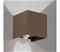 LED-ulkoseinävalaisin Cube-S, corten, metalli, anturi – kuva 3