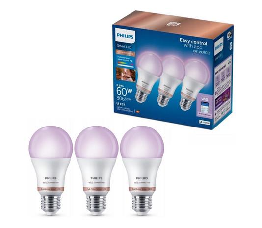 Philips Bulb 60 W A60 E27 x3