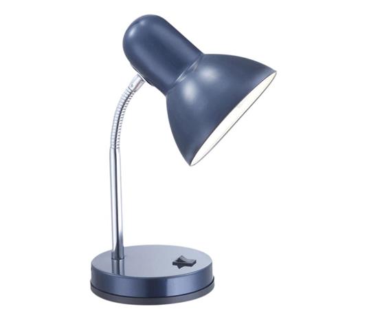 Pöytävalaisin Basic kromi/sininen, E27, 40w