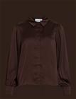 VILA Vienna Ravenna L/S Balloon Shirt - Noos - COFFEE BEAN - 36