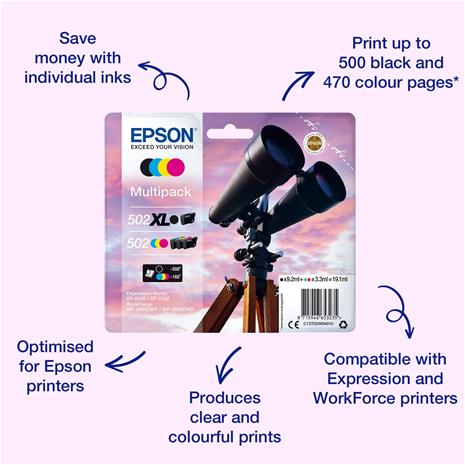Epson Multipack 4-colours 502XL EasyMail – kuva 6/6