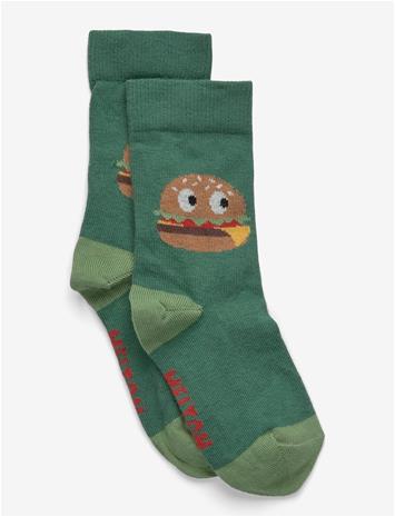 MELTON Burger Socks - JUNE BUG - 27/30 – kuva 2/2