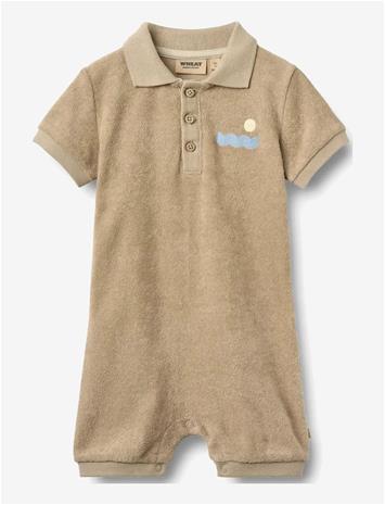 WHEAT Playsuit Sully - SAND STONE - 80