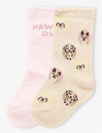 MANGO 2 Pack Patterned Socks - LIGHT BEIGE - 104