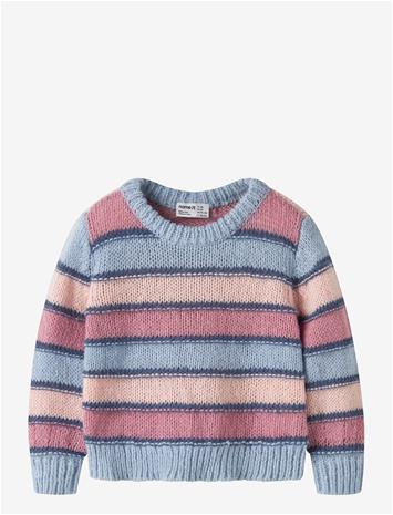 NAME IT Nmflernort Ls Knit - SUBDUED BLUE - 104