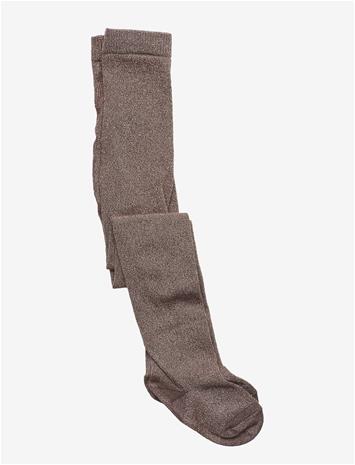MP DENMARK Glitter Tights - BROWN SIENNA - 164