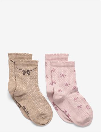 MINYMO Socks W. Lettuce Edge (2-Pack) - SHELL - 35\38 – kuva 2/2