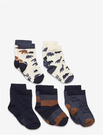 MINYMO Socks W. Pattern (5-Pack) - TOTAL ECLIPSE - 35\38 – kuva 2/2