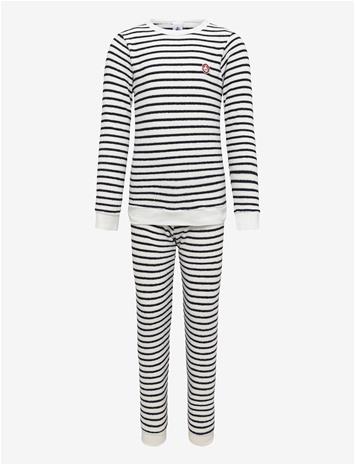 PETIT BATEAU Sf Pyjalong - MILK/SOIR - 140