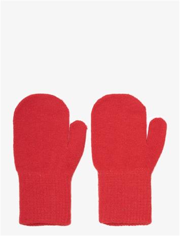 CELAVI Basic Magic Mittens -Solid Col - CAYENNE MELANGE - 3-6Y