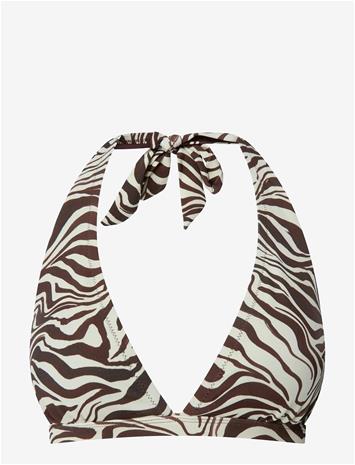 UNDERSTATEMENT UNDERWEAR Halter Bikini Top - ZEBRA - L