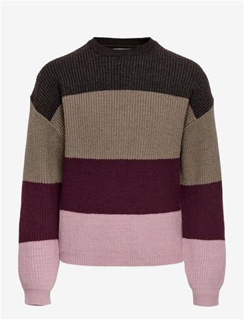 KIDS ONLY Konsandy L/S Stripe Pullover Cp Knt - KEEPSAKE LILAC - 122-128