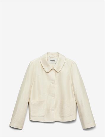 VERO MODA Awanabelle Ls Short Blazer - BONE WHITE - 34