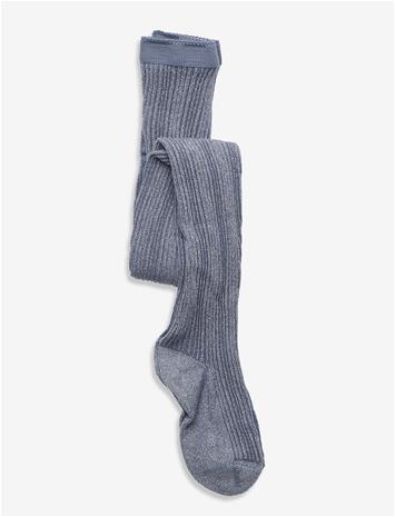 MP DENMARK Celosia Glitter Tights - STONE BLUE - 56/62