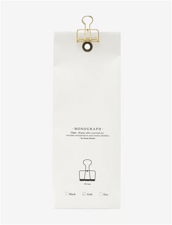 Monograph Clips - Gold - 3.3 cm