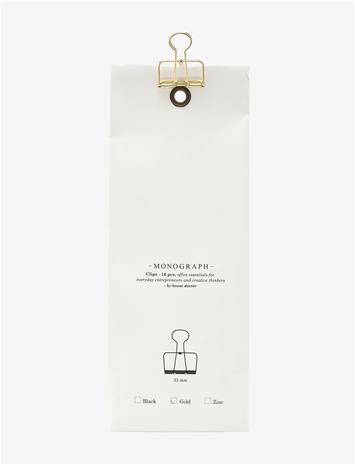 Monograph Clips - Gold - 3.3 cm