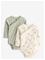 LINDEX 2-Pack Ribbed Wrap Bodysuits - LIGHT DUSTY GREEN - 56 – kuva 2