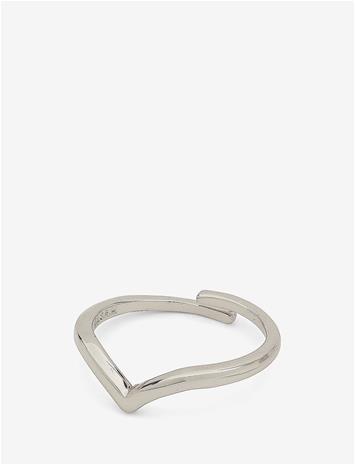 PILGRIM Lulu Recycled Stack Ring - SILVER PLATED - One Size