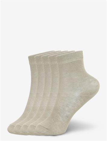 MINYMO Ankle Sock -Solid (5-Pack) - TUFFET - 15\18