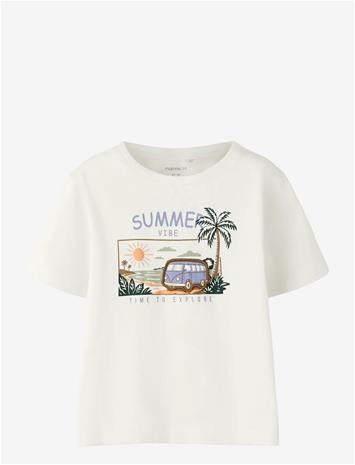 NAME IT Nmmfinnur Ss Nreg Top - CLOUD DANCER - 86